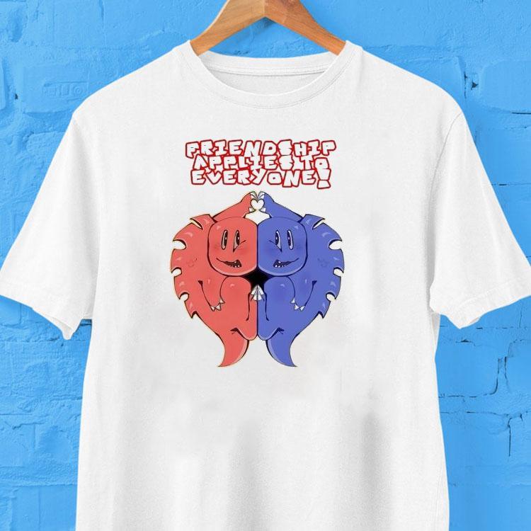 Friendship Applies To Everyone Cartoon Shirt