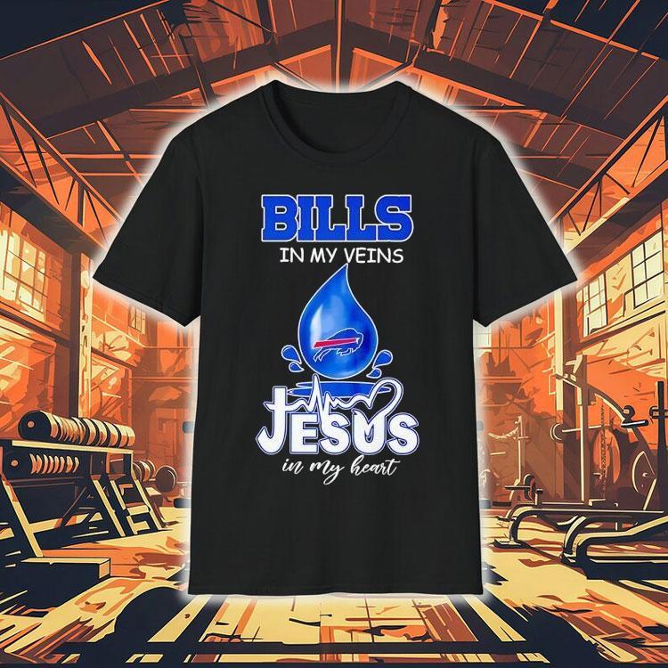 Buffalo Bills My Veins Jesus In My Heart Shirt