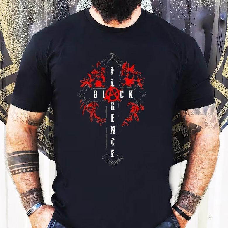 Florence Black Cross Shirt