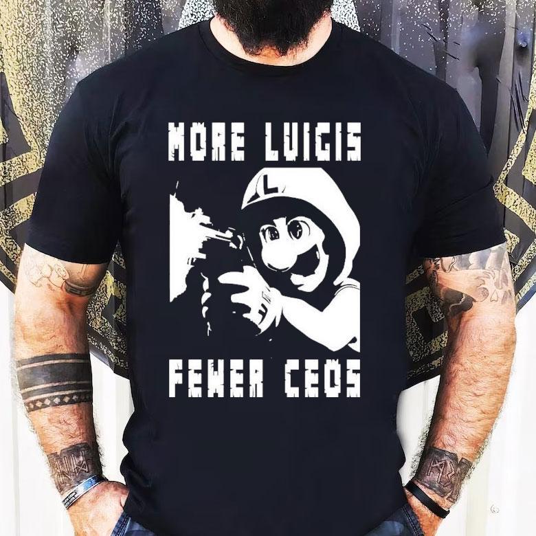 More Luigis Less Ceos Anti-fascist Luigi Mangione Shirt