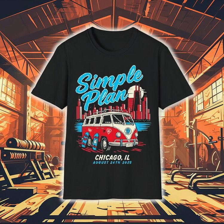 Simple Plan 08.24.2025 Tour Chicago, Il Shirt