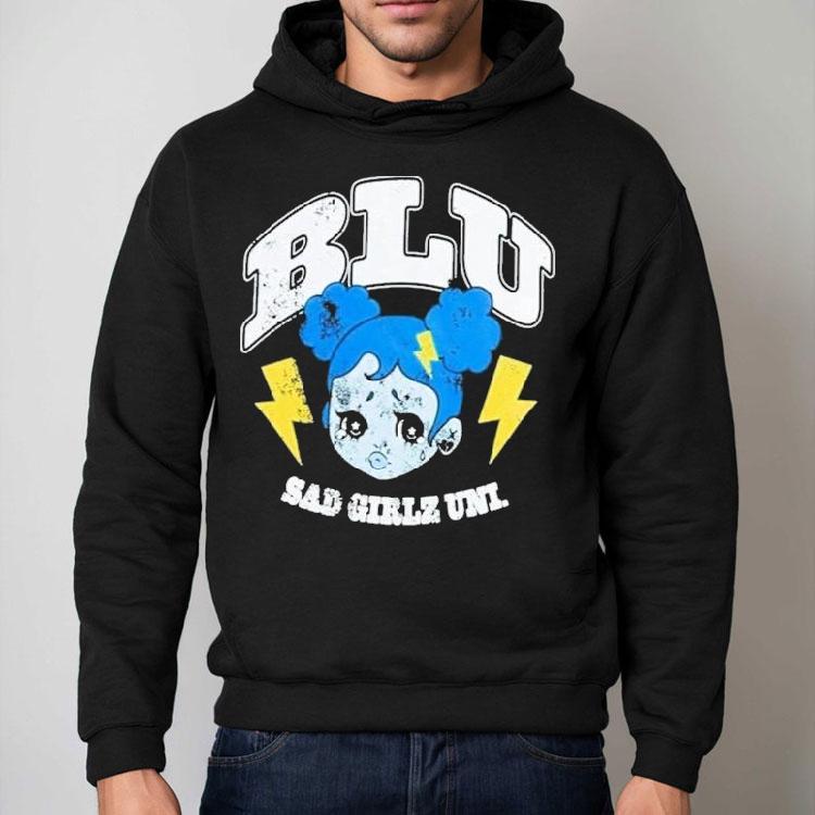 Blu Sad Girlz Uni Boyfriend Shirt