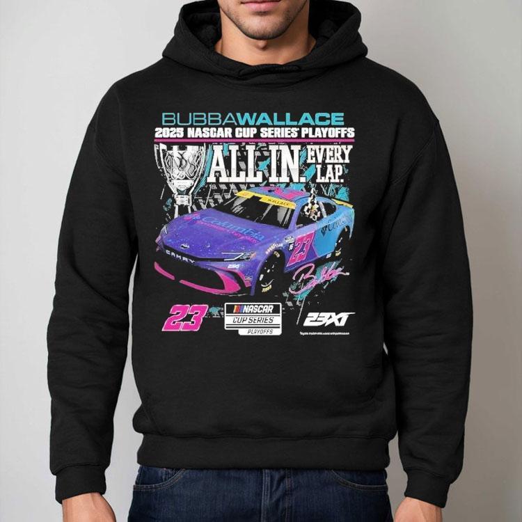 Bubba Wallace 23xi Racing 2025 Nascar Cup Series Playoffs Columbia Shirt