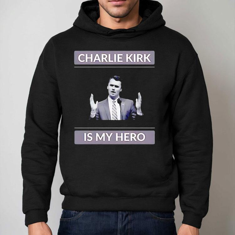Charlie Kirk Is My Hero Usa Portrait Shirt