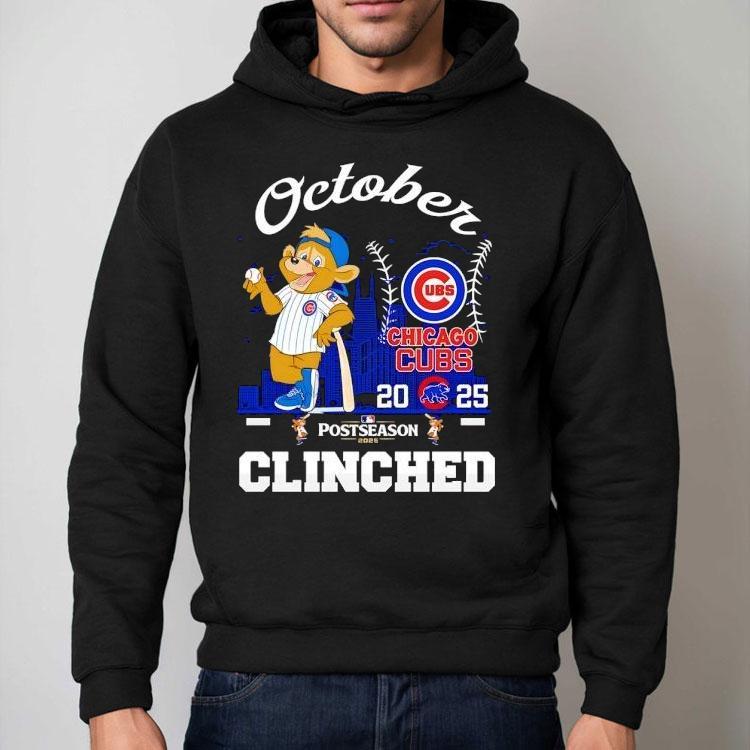 Chicago Cubs October Clinched Post Season 2025 Shirt