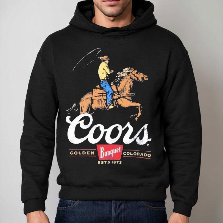 Coors Banquet Rodeo Cowboy Est 1873 Shirt
