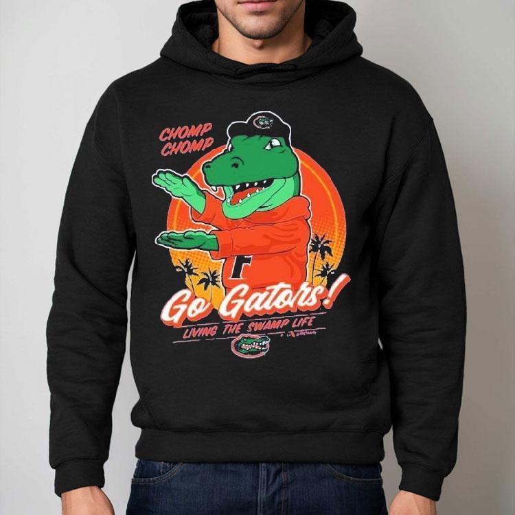 Florida Gators Chomp Chomp Living The Swamp Life Flogrown Rally Mascot Shirt
