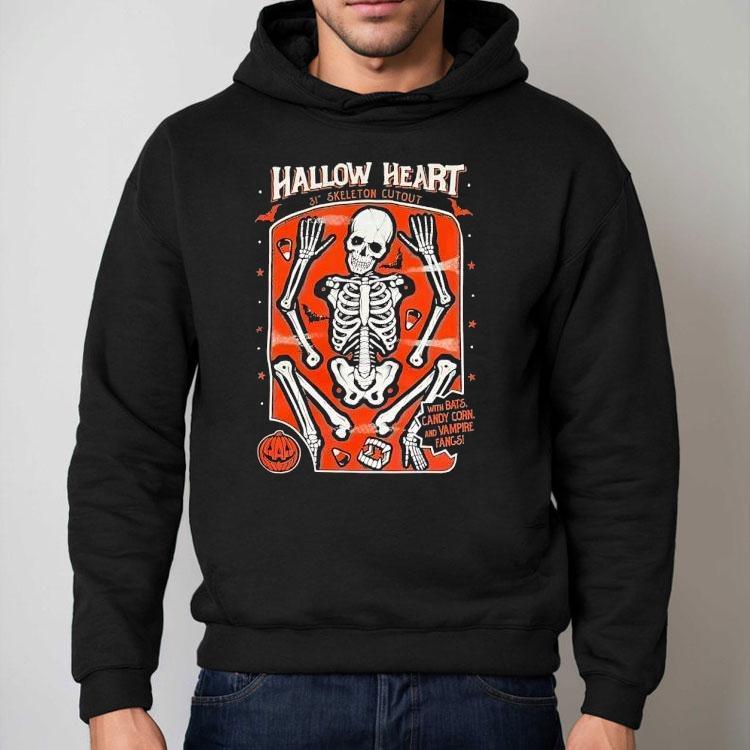 Hallow Heart 31th Skeleton Cut Out Halloween Shirt