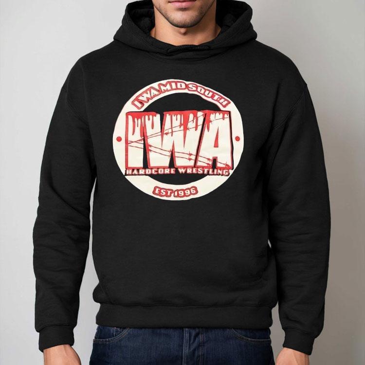 Iwa Mid-south Hardcore Wrestling Est 1996 Shirt