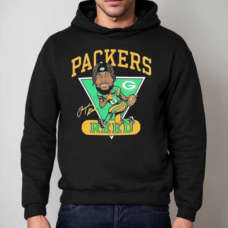 Jayden Reed Green Bay Packers Football Signature Cartoon Shirt