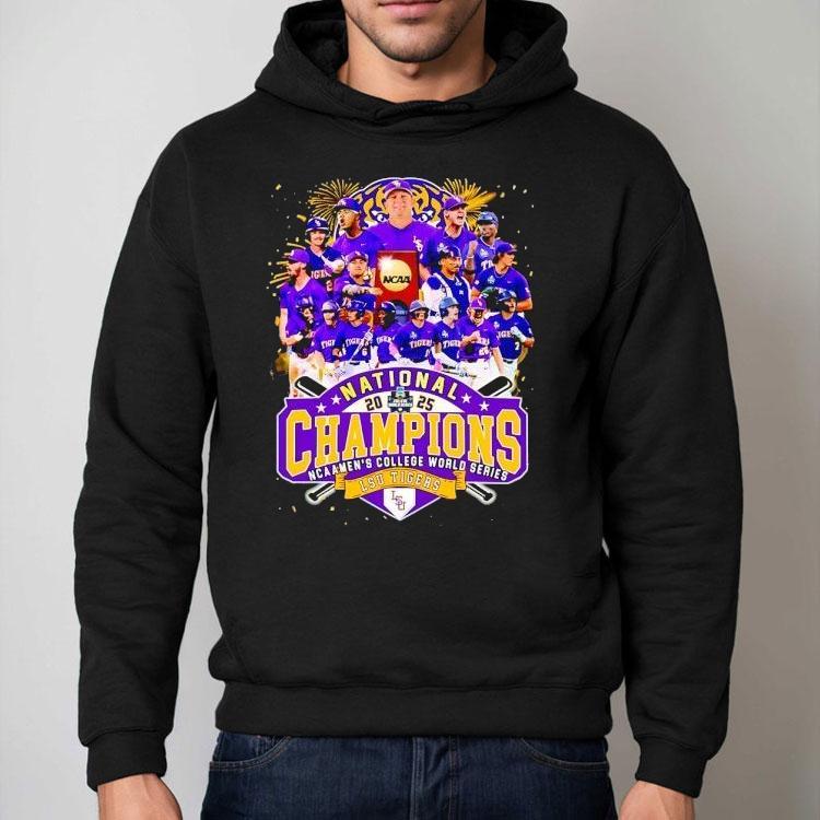 Lsu Tigers National Champions Ncaa Men's College World Series Champions 2025 Shirt