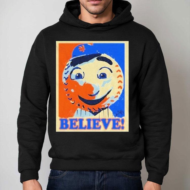 Mr Met New York Mets Mlb Believe Hope Mascot Shirt