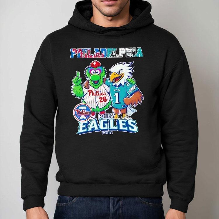 Philadelphia Phillies And Philadelphia Eagles Mascot Shirt