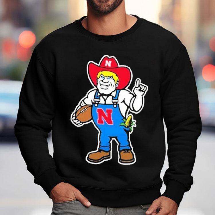 Andrew Whitworth Ryan Fitzpatrick Nebraska Huskers Herbie Mark Mascot Shirt