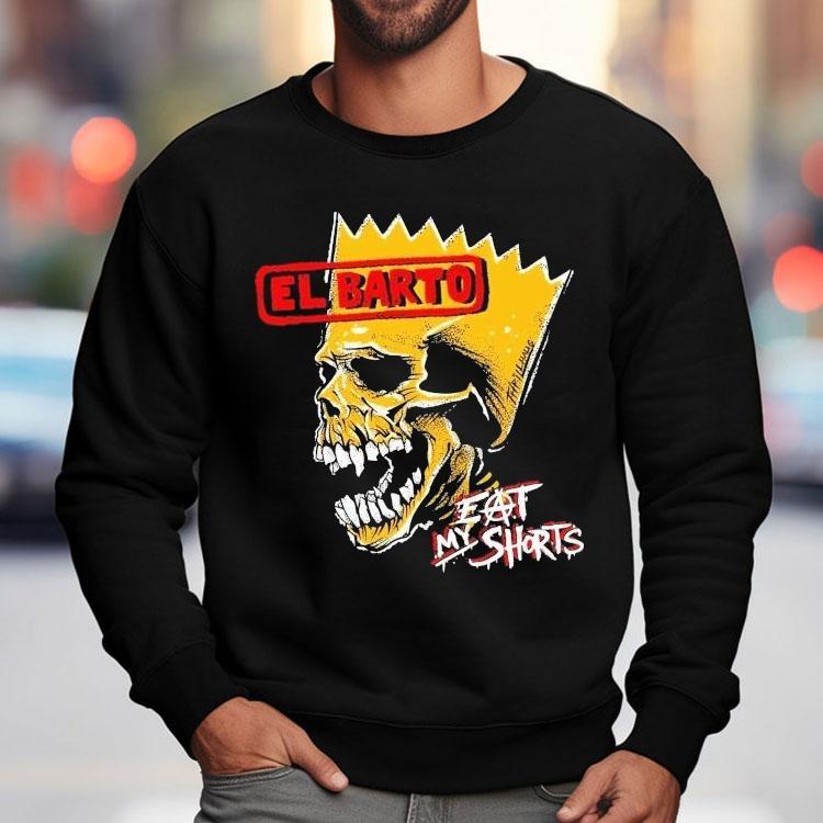 Exbarted El Barto Eat My Shorts Skull Shirt