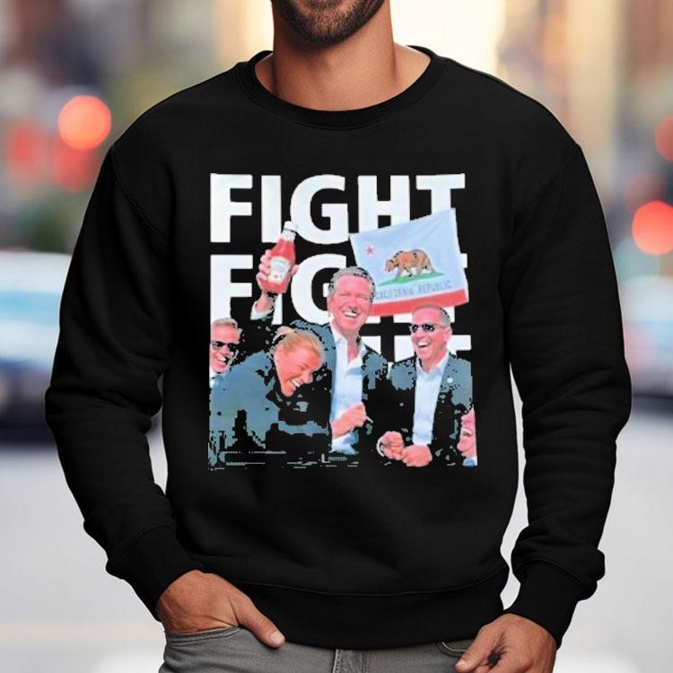 Gavin Newsom Fight Fight Fight California Republic Shirt