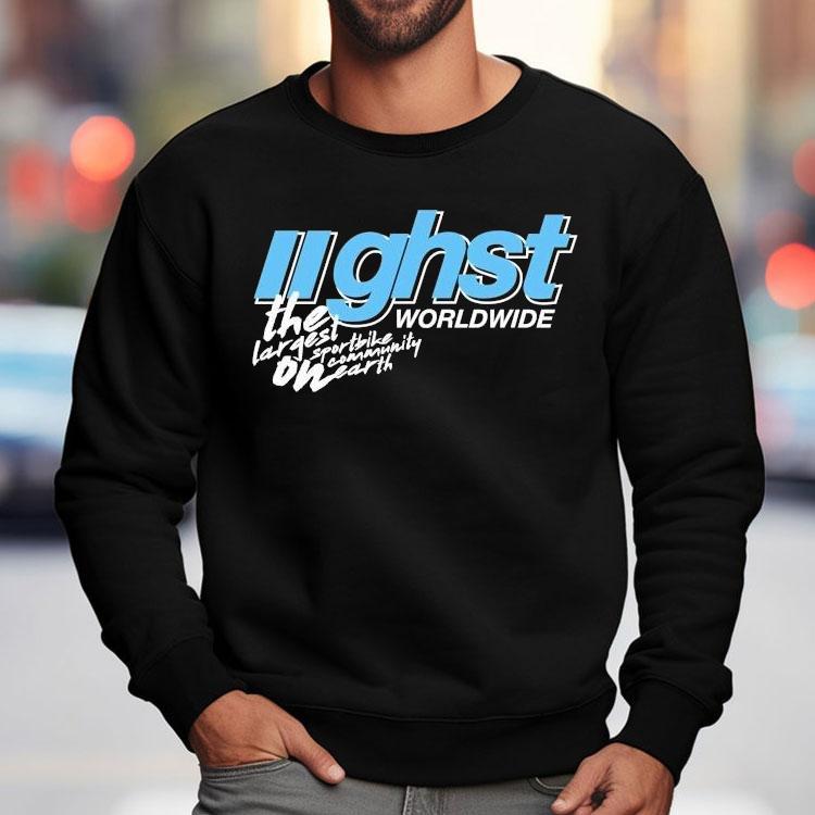 Ghost Racing Ghost The Largest Sportbike Community On Earth Worldwide Shirt