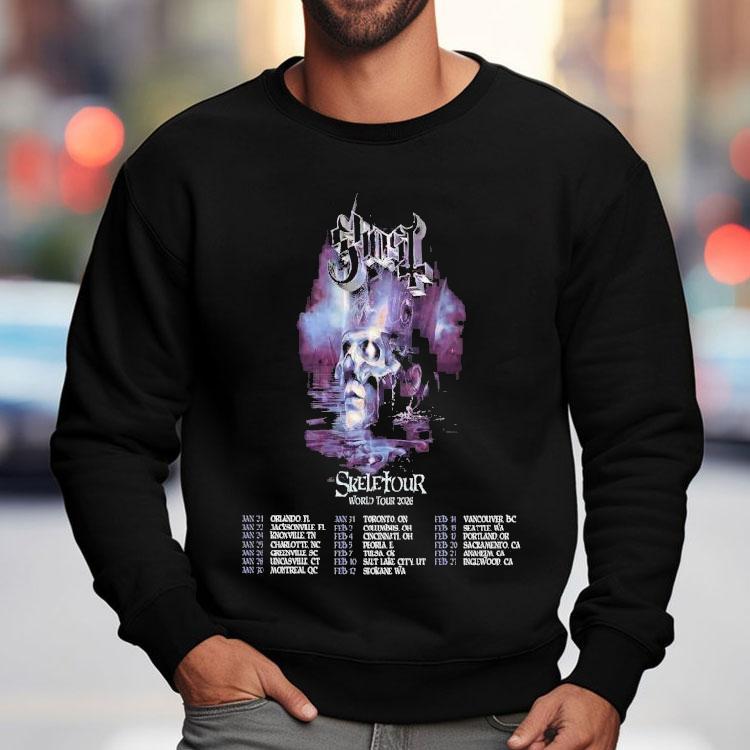 Ghost Skeletour World Tour 2026 Dates Shirt