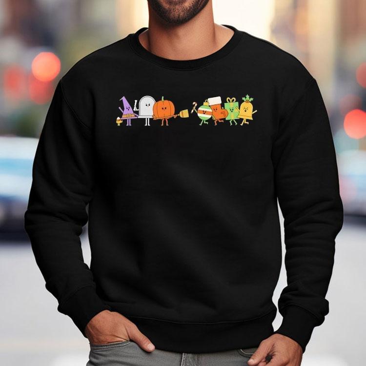 Halloween Holding Off Christmas As Long As It Can Shirt