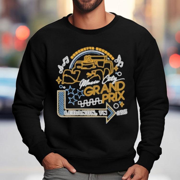 Indycar 2025 Borchetta Bourbon Music City Grand Prix Neon Lights Shirt