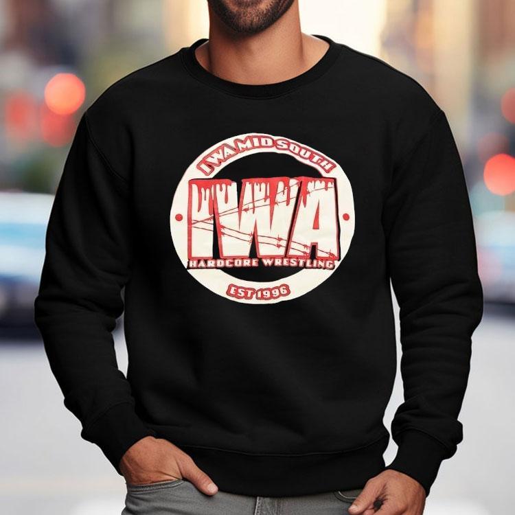 Iwa Mid-south Hardcore Wrestling Est 1996 Shirt