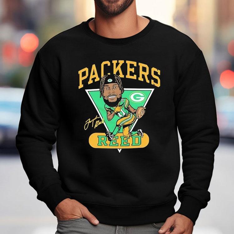 Jayden Reed Green Bay Packers Football Signature Cartoon Shirt