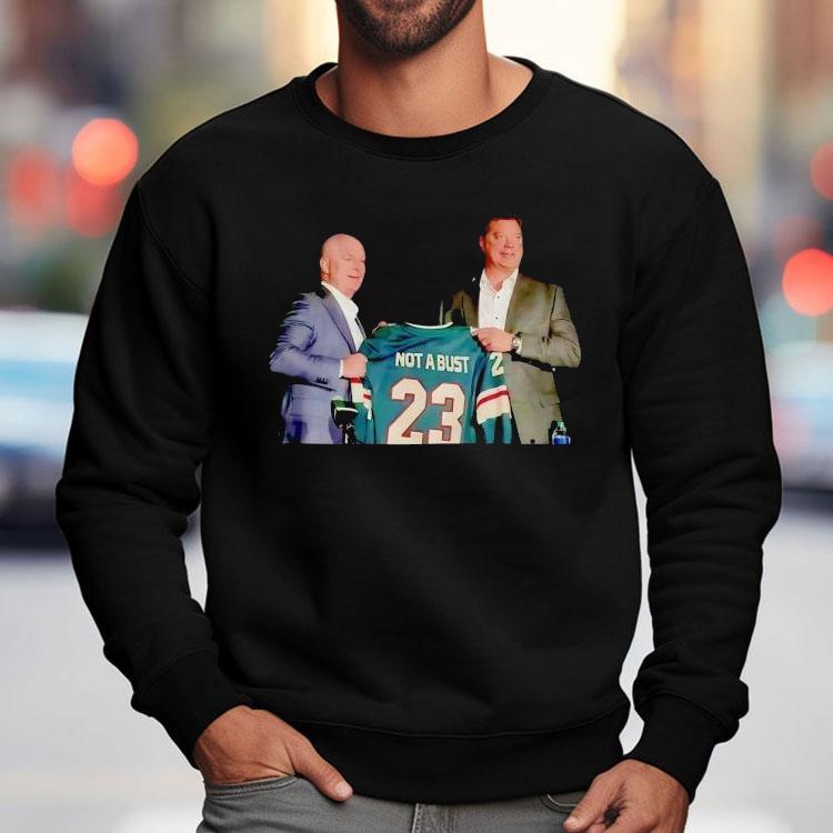 John Hynes Coach Not A Bust Marco Rossi Minnesota Wild Hockey Shirt