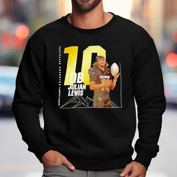 Julian Lewis 10 Qb Colorado Buffaloes Football Shirt