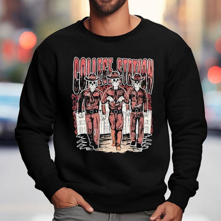 Skeletons Cowboy College Station Shirt