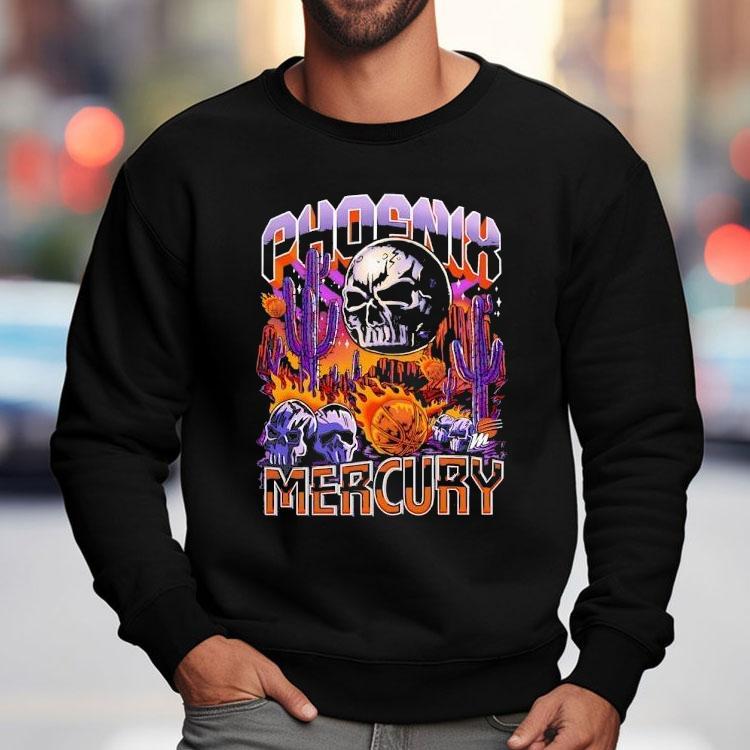 Skull Phoenix Mercury Basketball Horror Shirt