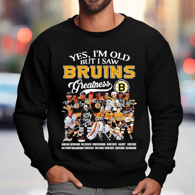 Yes I'm Old But I Saw Boston Bruins Players Greatness Collection Shirt