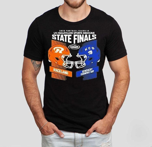 2025 Football Class 1a Khsaa Uk Healthcare Sports Medicine State Finals Raceland Vs Kentucky Country Day Helmets Shirt