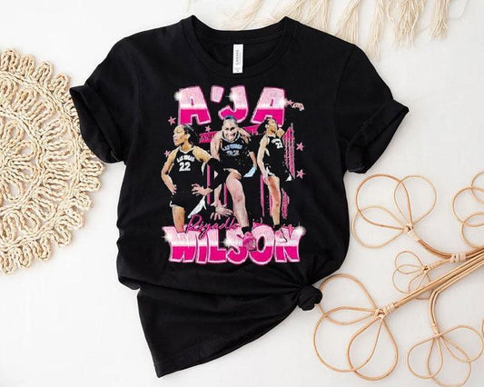 A'ja Wilson Riyadh Las Vegas Aces Basketball Graphic Shirt
