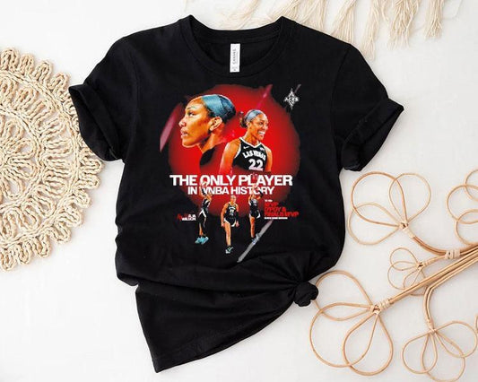 A'ja Wilson The Only Player In Wnba History Las Vegas Aces 2025 Shirt