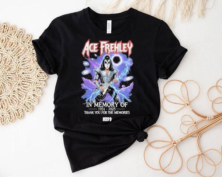 Ace Frehley In Memory Of 1951-2025 Thank You For The Memories Shirt
