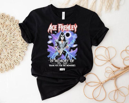 Ace Frehley In Memory Of 1951-2025 Thank You For The Memories Shirt
