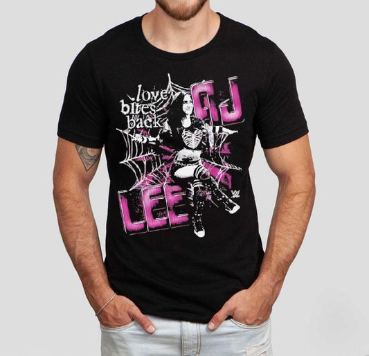 Aj Lee Spider Love Bites Back Graphic Shirt