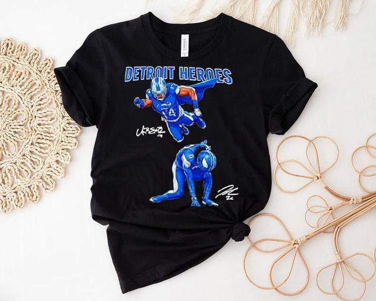 Amon-ra St Brown Detroit Lions Heroes Signature Shirt