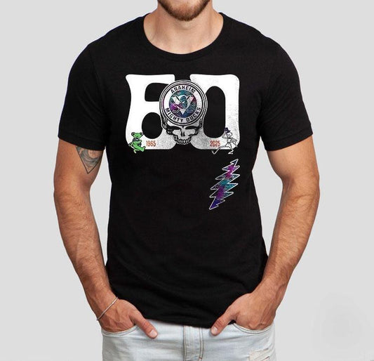 Anaheim Ducks Grateful Dead 60th Anniversary Logo Shirt