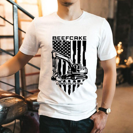 Andrew Flair Beefcake Construction Excavator Left Chest Shirt