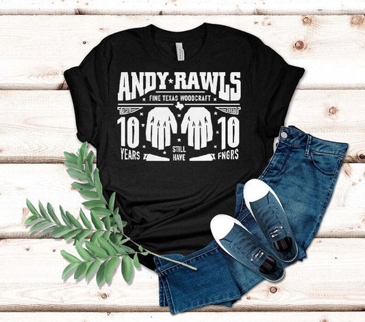Andy Rawls 10 Year Anniversary Shirt