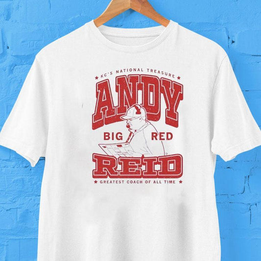 Andy Reid Kansas City Chiefs National Treasure Big Red Greatest Coach Of All Time Shirt