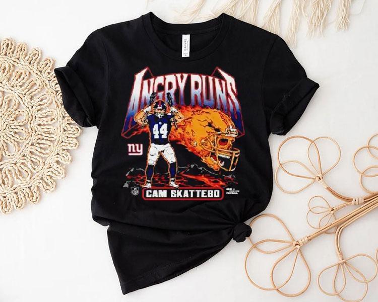 Angry Runs Cam Skattebo New York Giants Football Shirt