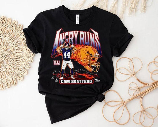 Angry Runs Cam Skattebo New York Giants Football Shirt