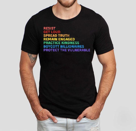 Anti Trump Resist Get Loud Spread Truth Remain Engaged Shirt