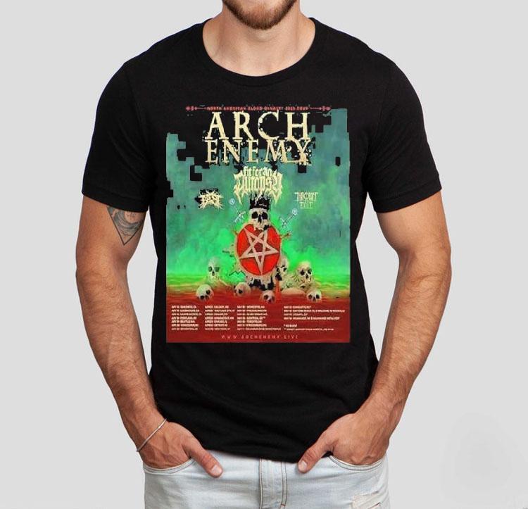 Arch Enemy North American Blood Dynasty 2025 Tour Tour Dates Shirt