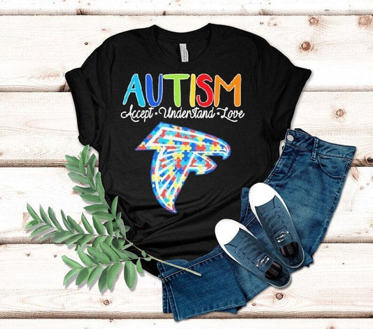 Atlanta Falcons Autism Accept Understand Love Shirt