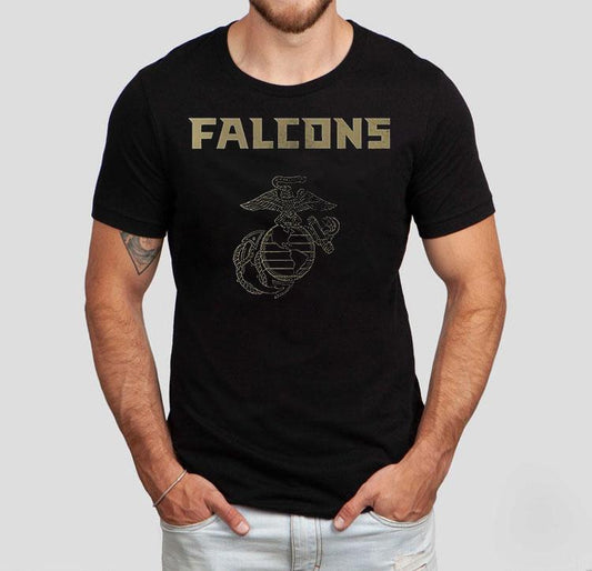 Atlanta Falcons X United States Marine Corps First In Last Out Shirt