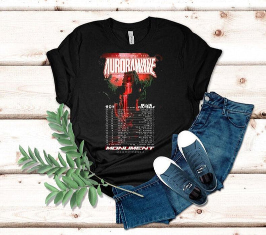 Aurorawave Monument Album Release Tour 2025 Dates Shirt