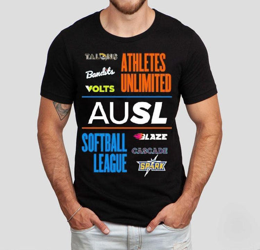 Ausl League Team Bandits Blaze Talons Volts Spark And Cascade Shirt